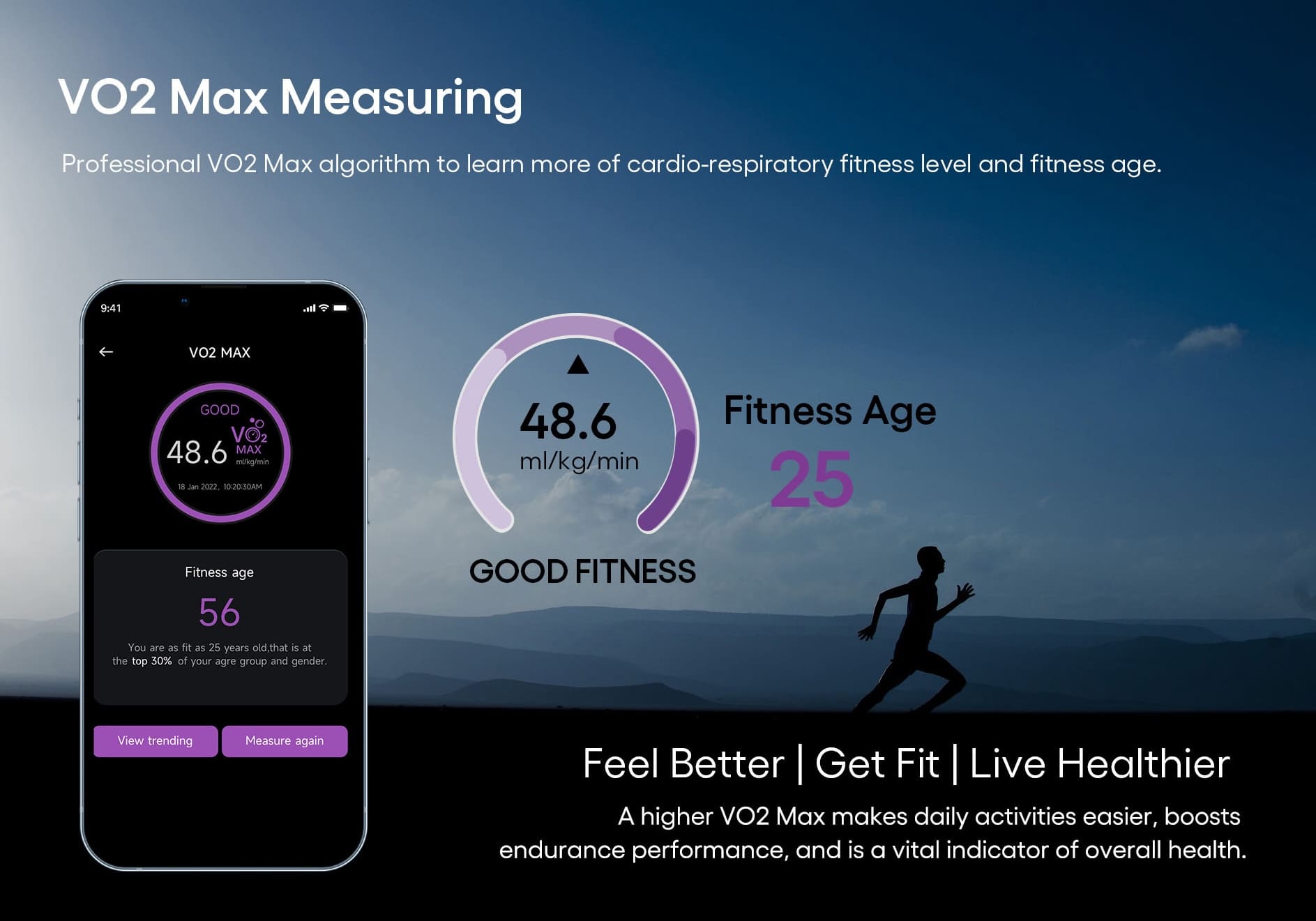 JupiterCore Smart Health Ring JC Ring VO2 Max Measuring