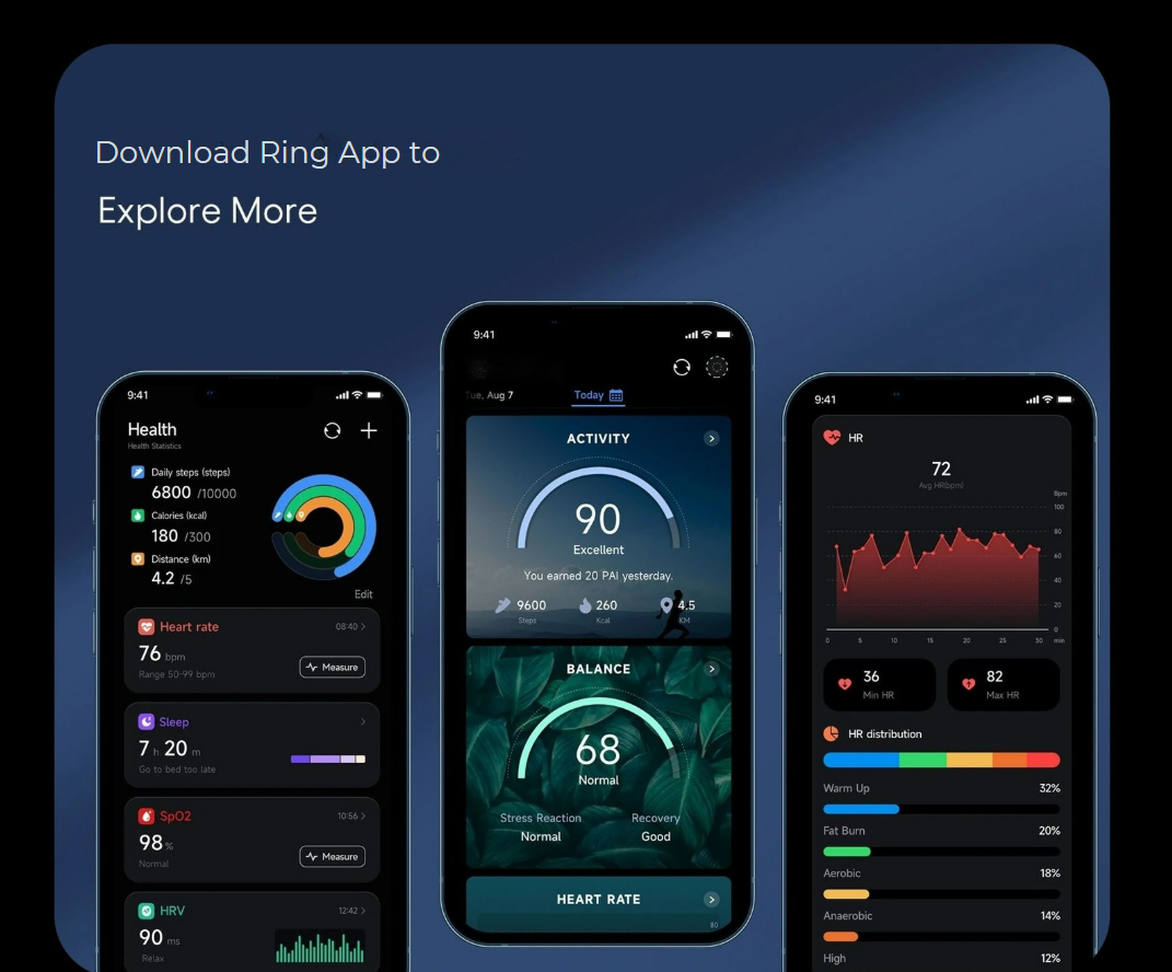 JupiterCore Smart Health Ring app JC Ring
