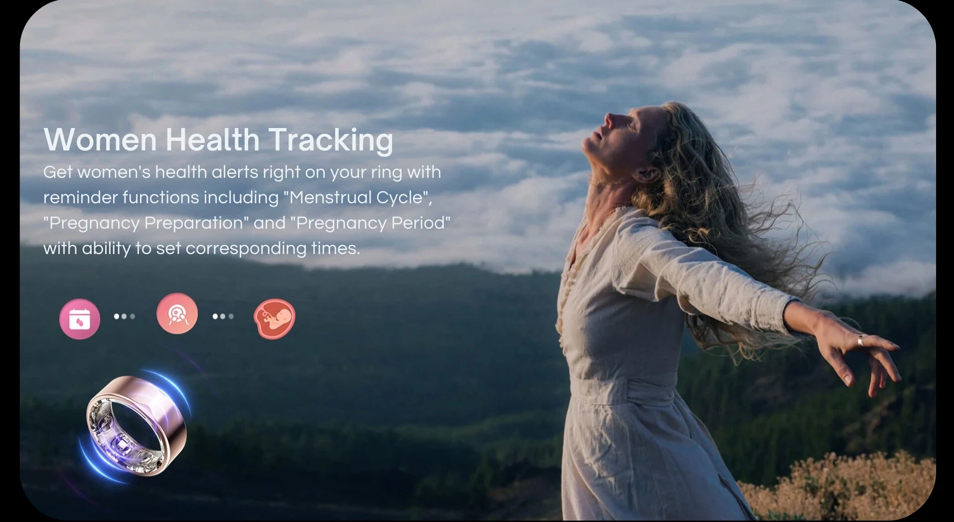 JupiterCore Ring - Smart Health Ring JC Ring - women health tracking